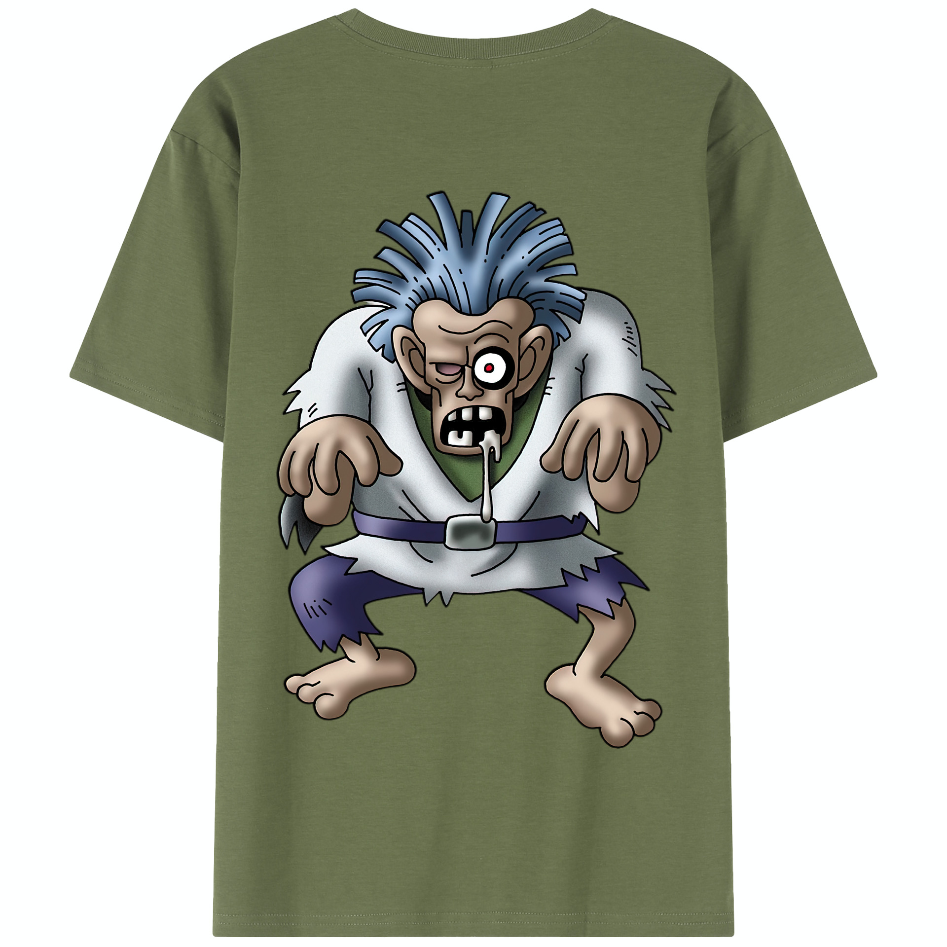 （画像用） ドラゴンクエスト Doragon Kuesuto Dragon Quest 綿100％半袖Tシャツ（背面プリント）
